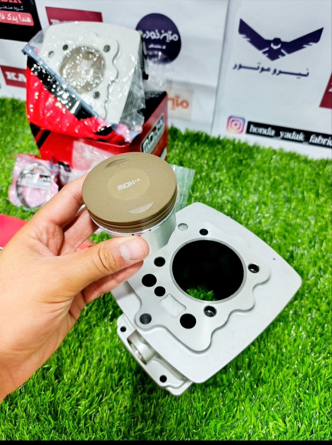 سیلندر ۲۵۰ گژنپین ۱۵ مناسب تمامی موتور سیکلت های هندا (پیستون تفلن دار)