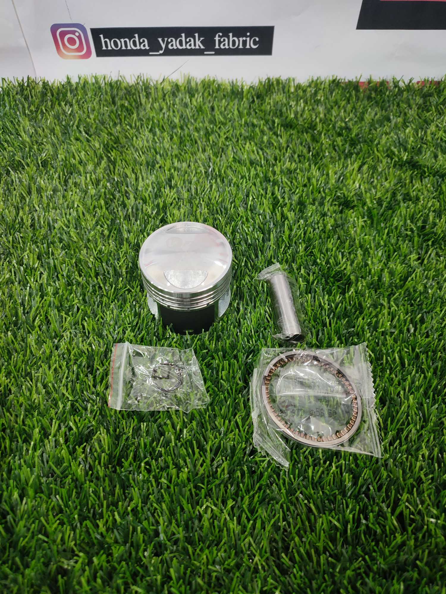 پیستون هندا ۱۲۵ استاندارد کیفیت وارداتی قابل نصب بروی تمامی موتورسیکلت ۱۲۵cc