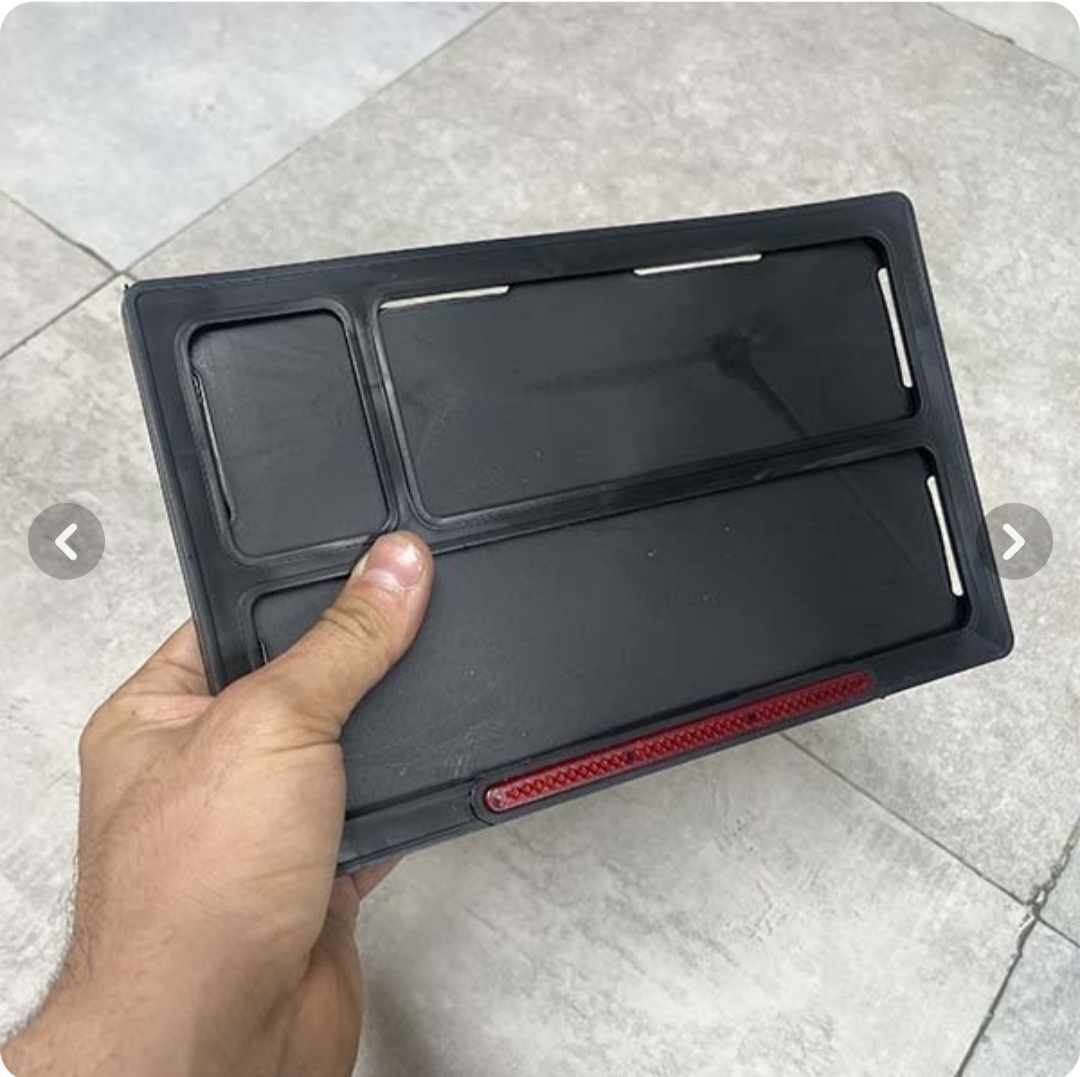 قاب پلاک شفاف موتور سیکلت مناسب برای تمامی موتورسیکلت ها