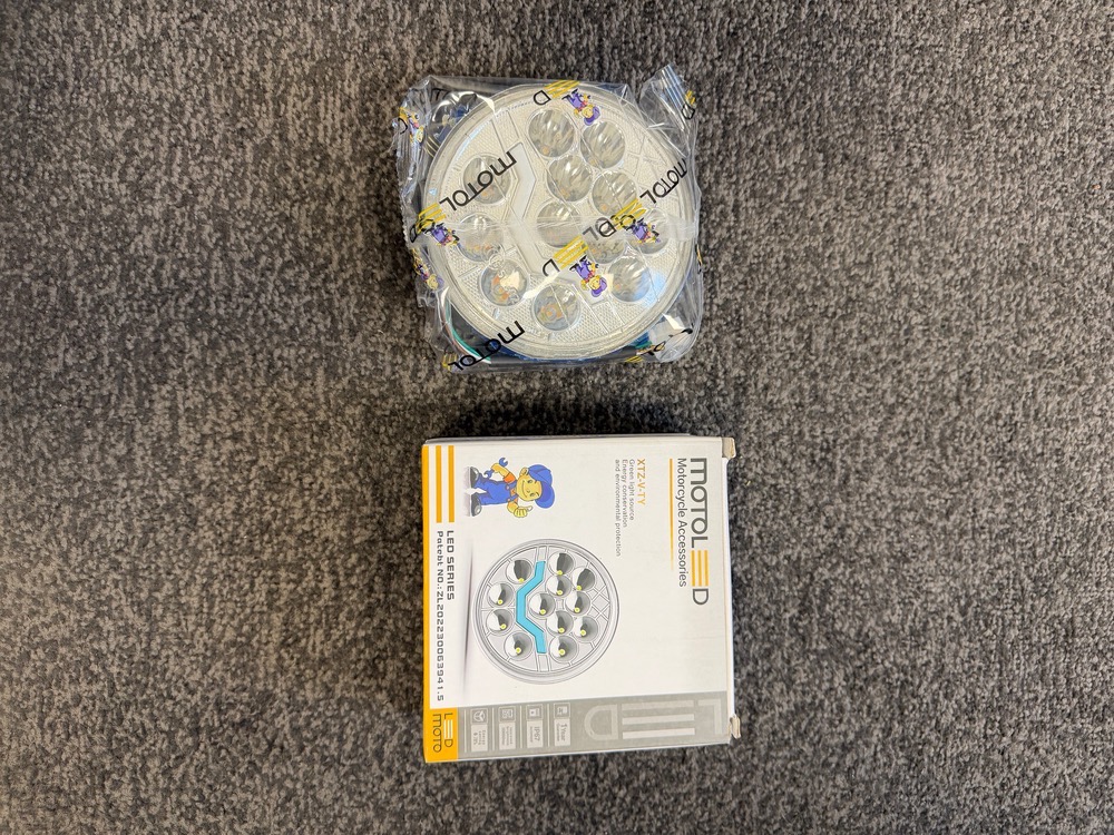 چراغ جلو led گرد cg بسیار باکیفیت مناسب برای موتور سیکلت